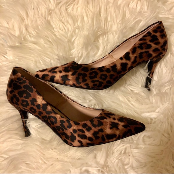 h&m leopard heels